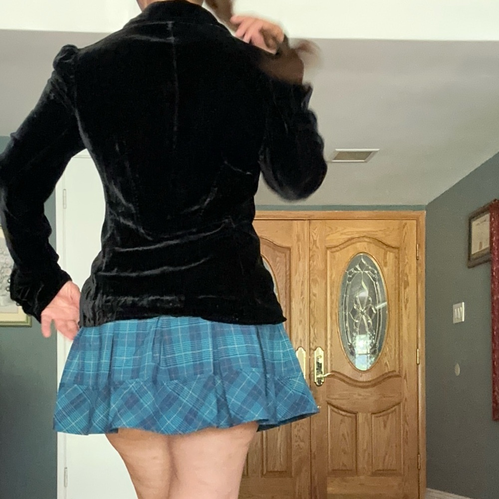 VTG Cherokee Plaid Skirt Size XL/ M Built in Shorts Goth Preppy Schoolgirl Y2K - Picture 2 of 11